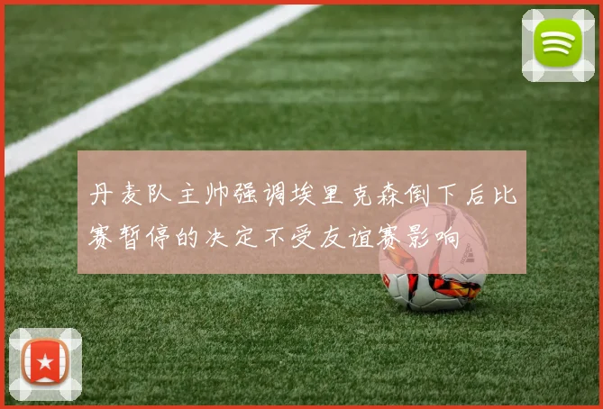 丹麦队主帅强调埃里克森倒下后比赛暂停的决定不受友谊赛影响